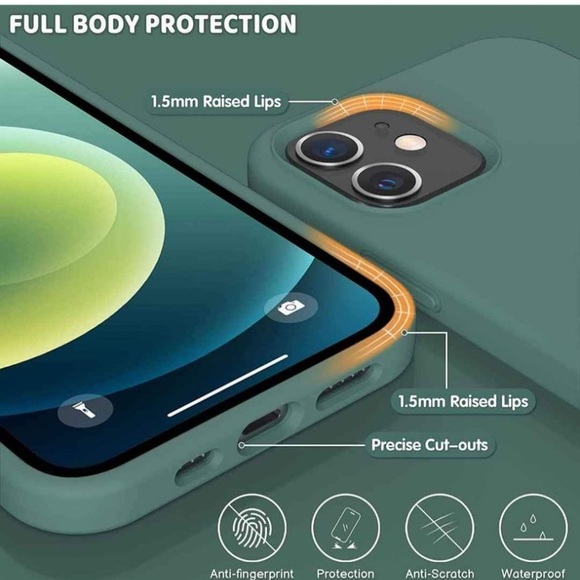 Cell Phone Case for iPhone 12 or iPhone 12 Pro Silicone Gel Rubber - Picture 5 of 6